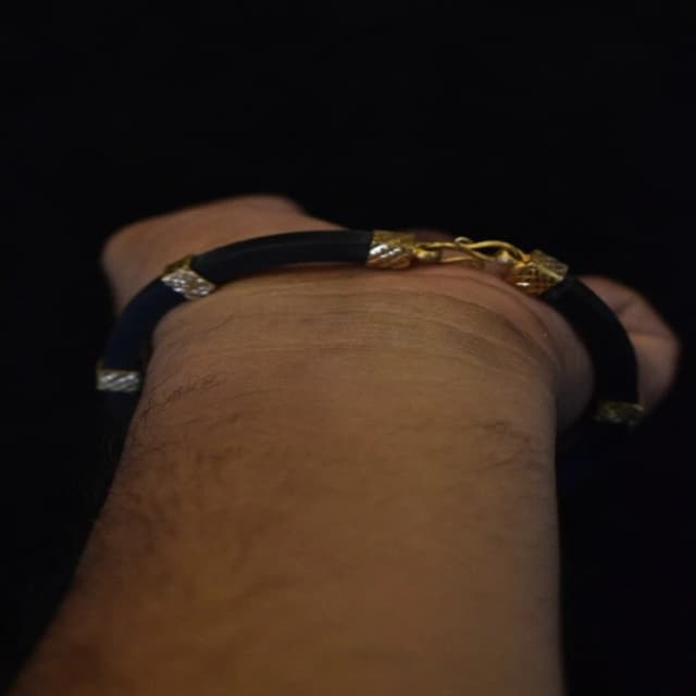 Fibre and Panchaloha Bracelet model 2, ஐம்பொன் நார்ச்சத்து க...