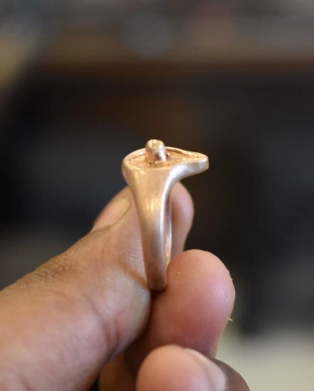 Lingam Ring, ஐம்பொன் லிங்கம் மோதிரம், ശിവലിംഗ മോതിരം, పంచలో...