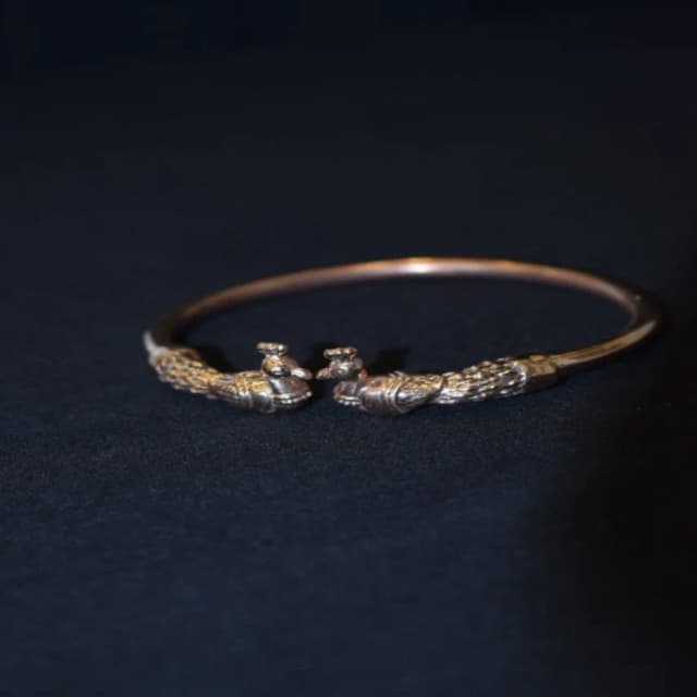 Peacock Bracelet, ஐம்பொன் மயில் காப்பு, పంచలోహం నెమలి కడియం,...